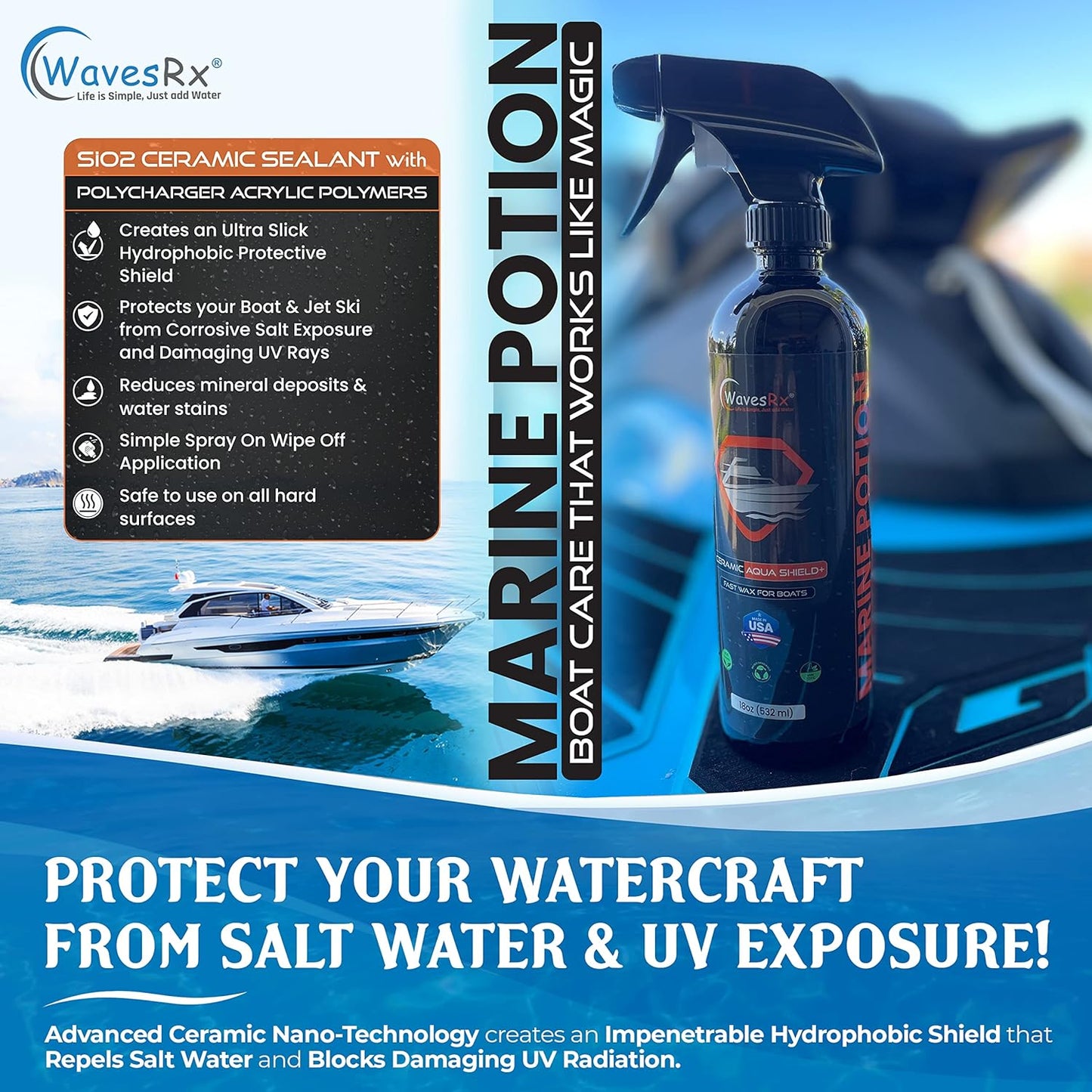 High-Performance Ceramic Spray Coating for Boats & Jet Skis